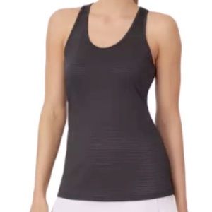 FILA Essential Racerback Tennis Black Tank Top Size Large